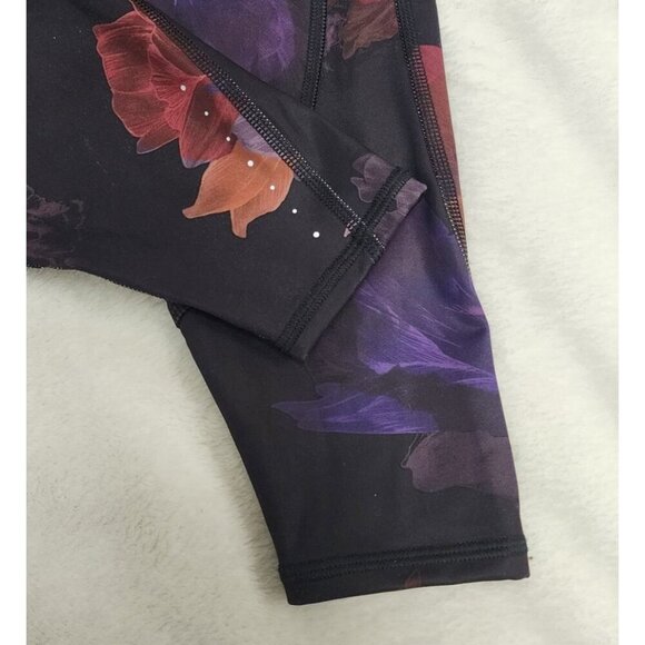 NWT Athleta Rainier Tights Printed Leggings Night Bloom Black Small - Picture 6 of 6